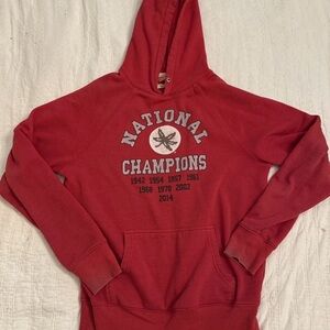 Ohio State 9X National Champions Hoodie  Mens Small